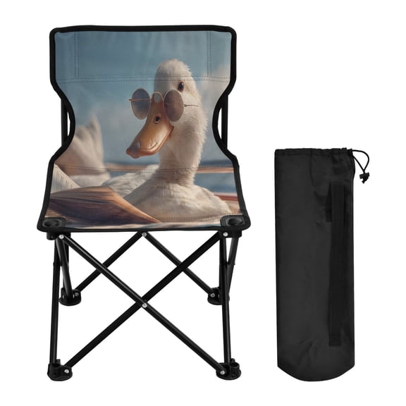 BZSMCE Camping Chairs Modern Folding chair In Lounge Reading Duck Pattern