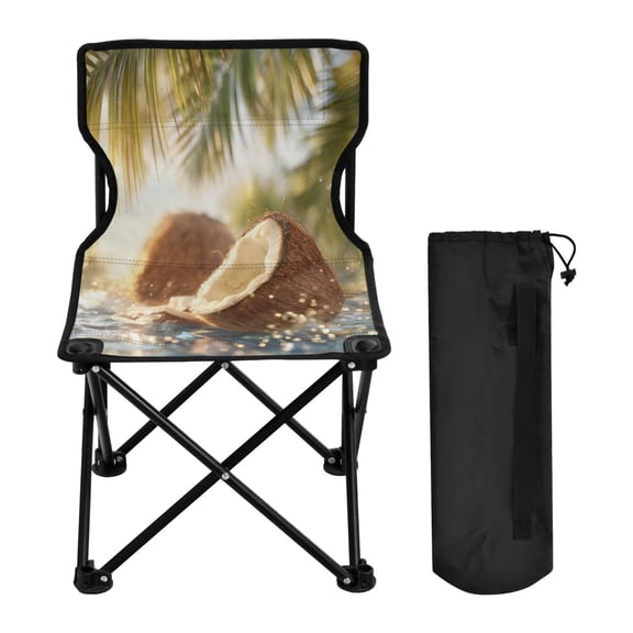BZSMCE Camping Chairs Modern Folding chair In Sunlit Coconut Splash Pattern