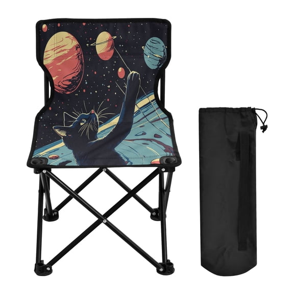 BZSMCE Camping Chairs Modern Galactic Explorer Pattern Folding chair