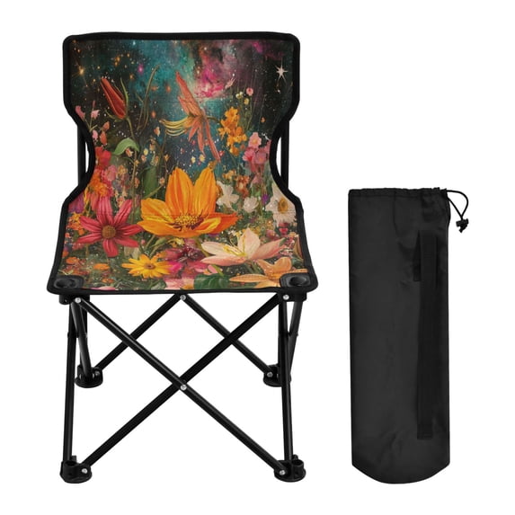 BZSMCE Camping Chairs Modern Galactic Garden Pattern Folding chair
