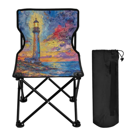 BZSMCE Camping Chairs Modern Guiding Light Pattern Folding chair