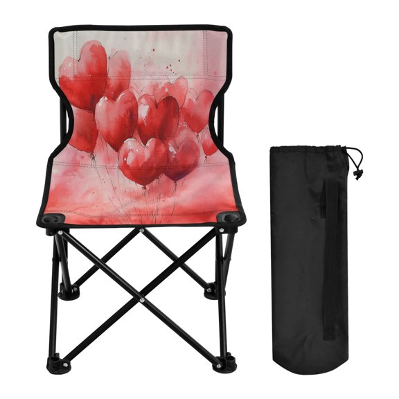 BZSMCE Camping Chairs Modern Heartfelt Wishes Pattern Folding chair