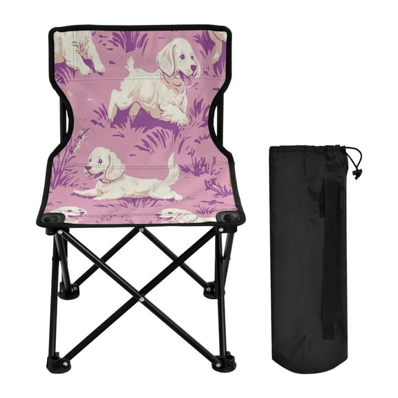BZSMCE Camping Chairs Modern Joyful Tails Pattern Folding chair