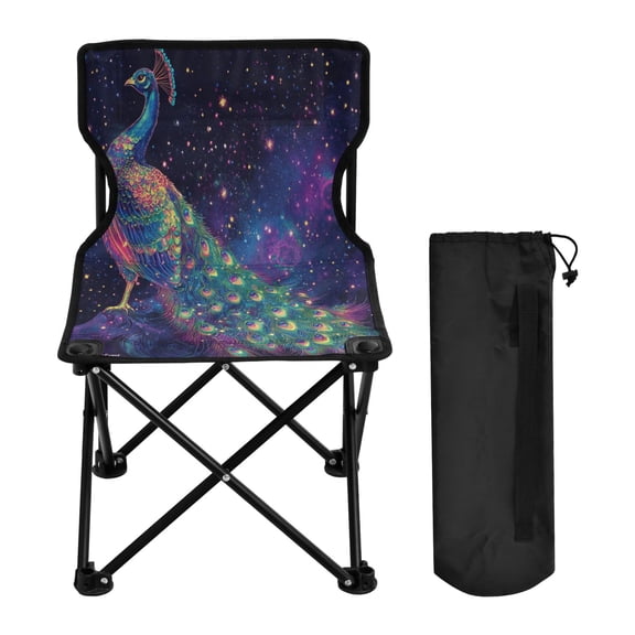 BZSMCE Camping Chairs Modern Starlit Splendor Pattern Folding chair