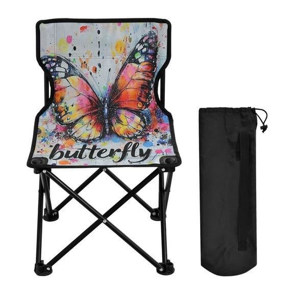 BZSMCE Camping Chairs Modern Vibrant Metamorphosis Pattern Folding chair