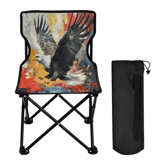 BZSMCE Camping Chairs Modern Warrior Of The Skies Pattern Folding chair