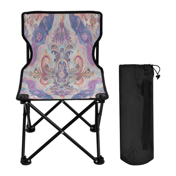 BZSMCE Camping Chairs Modern Whimsical Harmony Pattern Folding chair