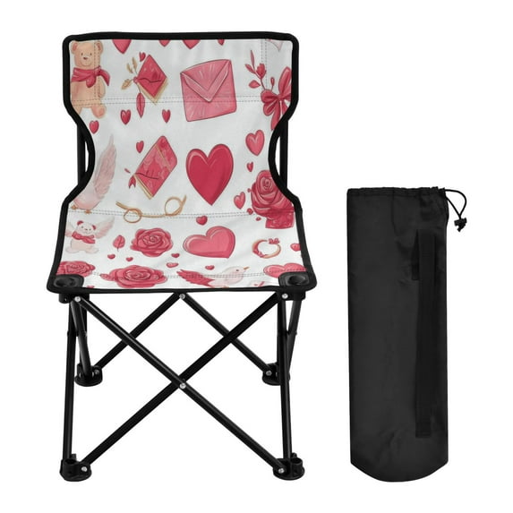 BZSMCE Camping Chairs Modern Whimsical Romance Pattern Folding chair