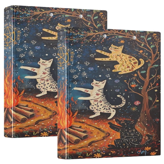 BZSMCE Camping Travel Hammock Fashion Enchanted White Cats and Roses Printed Portable Hammock