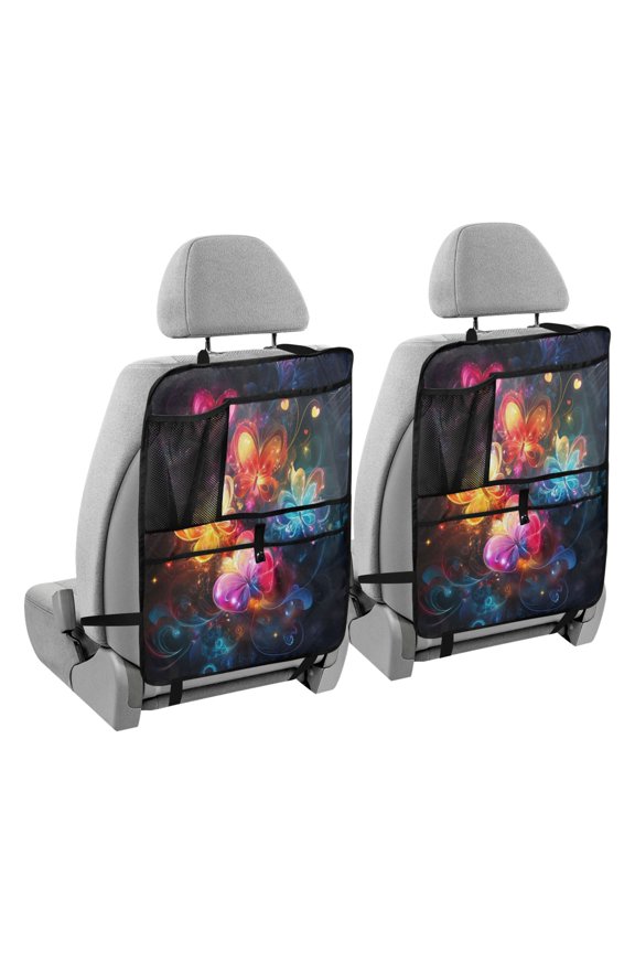 Car Organizer Kick Mats Back Seat Protector Creatively Butterfly Dreamscape Printed