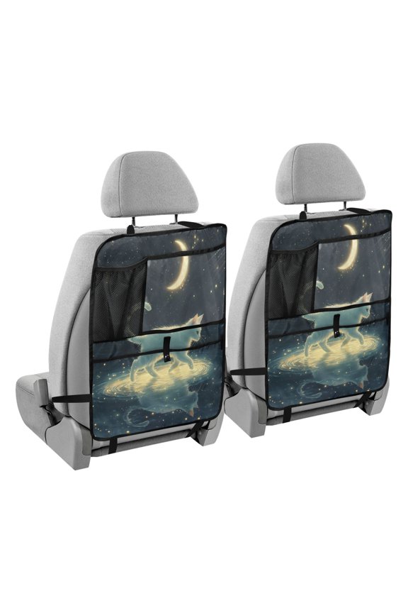 Car Organizer Kick Mats Back Seat Protector Creatively Heavenly Adventure Printed