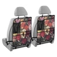 thumbnail image 1 of BZSMCE Car Organizer Kick Mats Back Seat Protector Creatively Sunset Flutter Printed, 1 of 7