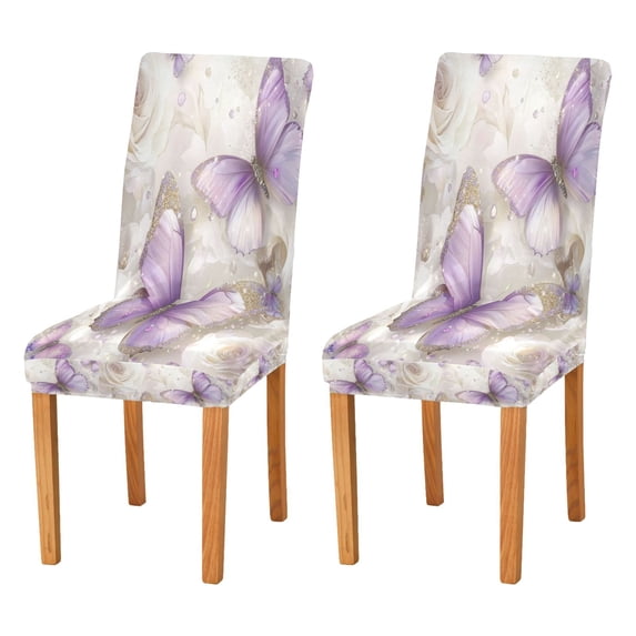 BZSMCE Chairs Slipcovers Dining Chair Covers Delicate Butterflies Creative Pattern