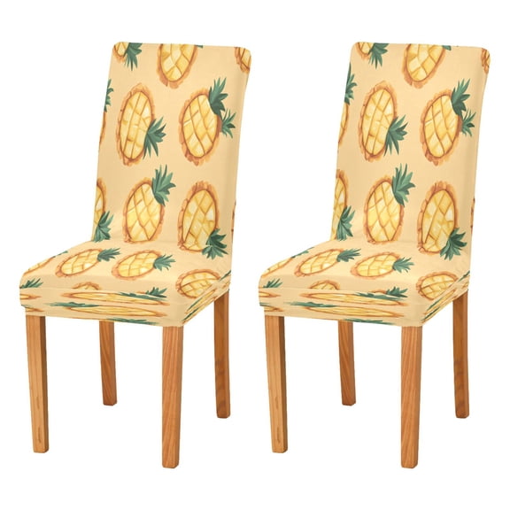 BZSMCE Chairs Slipcovers Dining Chair Covers Design Pineapple Pattern Creative Pattern