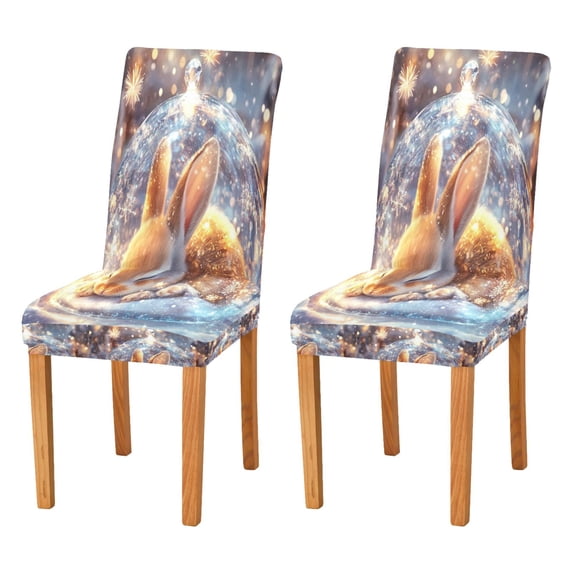 BZSMCE Chairs Slipcovers Dining Chair Covers Glittering Dreamscap Creative Pattern