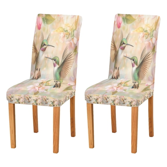 BZSMCE Chairs Slipcovers Dining Chair Covers Hummingbird Serenade Creative Pattern