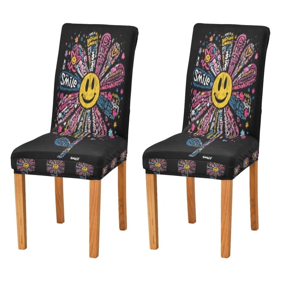 BZSMCE Chairs Slipcovers Dining Chair Covers Joyful Bloom Creative Pattern