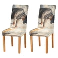 thumbnail image 1 of BZSMCE Chairs Slipcovers Dining Chair Covers Old Man Fundle Cat Creative Pattern, 1 of 7