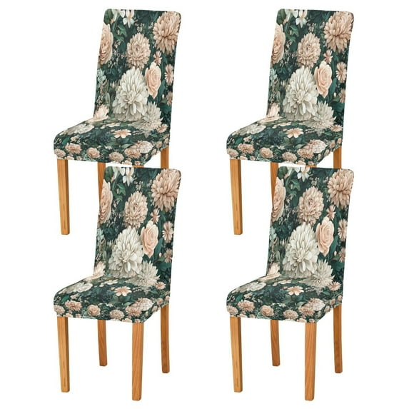 BZSMCE Chairs Slipcovers Dining Chair Covers Pastel Bloom Symphony Creative Pattern