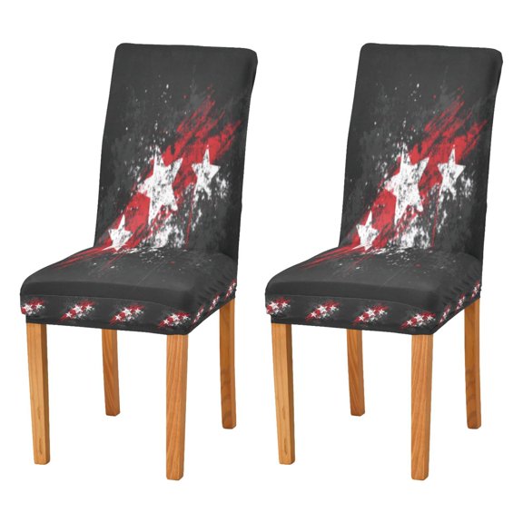 BZSMCE Chairs Slipcovers Dining Chair Covers Rebel Starburst Creative Pattern