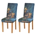 thumbnail image 1 of BZSMCE Chairs Slipcovers Dining Chair Covers Retro Castle Pattern Plainting Creative Pattern, 1 of 7