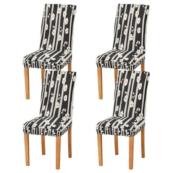 BZSMCE Chairs Slipcovers Dining Chair Covers Springtime Blossom Pattern Creative Pattern
