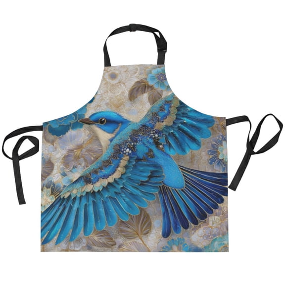 BZSMCE Chef Kitchen Apron 2 Pockets In Wings Of Opulence Printed
