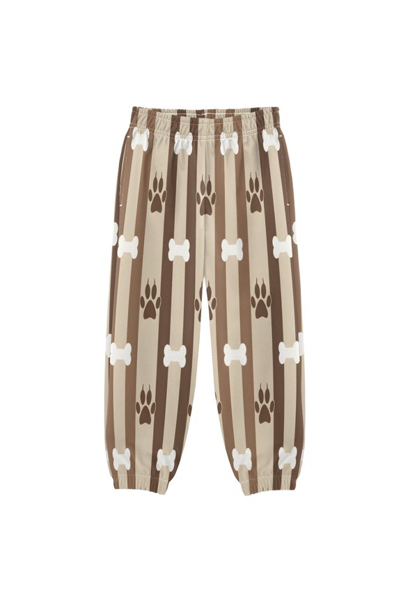 BZSMCE Claw Bone Pattern Print Elastic Waist Jogger Pants Lightweight Wind Resistant Casual Athletic Trousers with Cuffed Ankles & Side Pockets