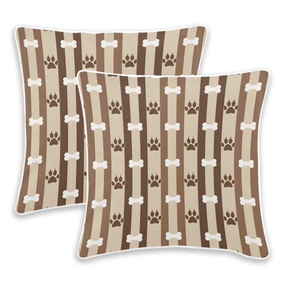 BZSMCE Claw Bone Pattern Throw Pillow Covers Set of 2 Decorative Pillow Cases Covers for Sofa Bed Living Room