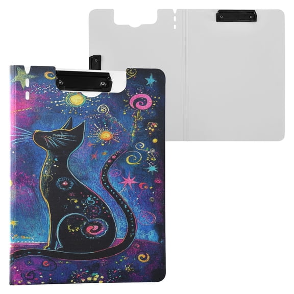 BZSMCE Clipboard Folder A4 Foldable Clipboards With Astral Observer Printed
