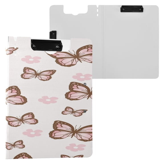 BZSMCE Clipboard Folder A4 Foldable Clipboards With Butterfly Whispers Printed