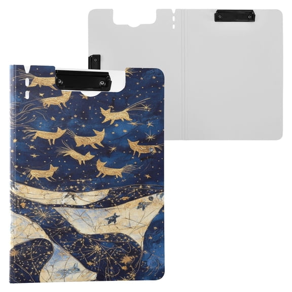 BZSMCE Clipboard Folder A4 Foldable Clipboards With Celestial Dreams Printed