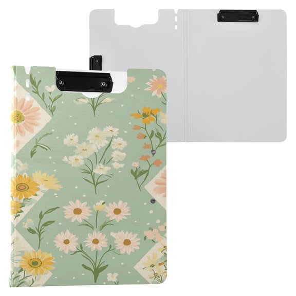 BZSMCE Clipboard Folder A4 Foldable Clipboards With Garden Harmony Printed