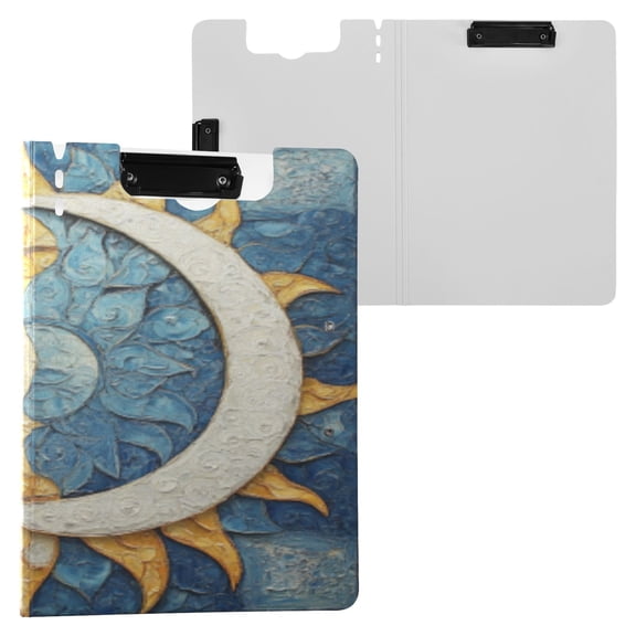 BZSMCE Clipboard Folder A4 Foldable Clipboards With Lunar Radiance Printed