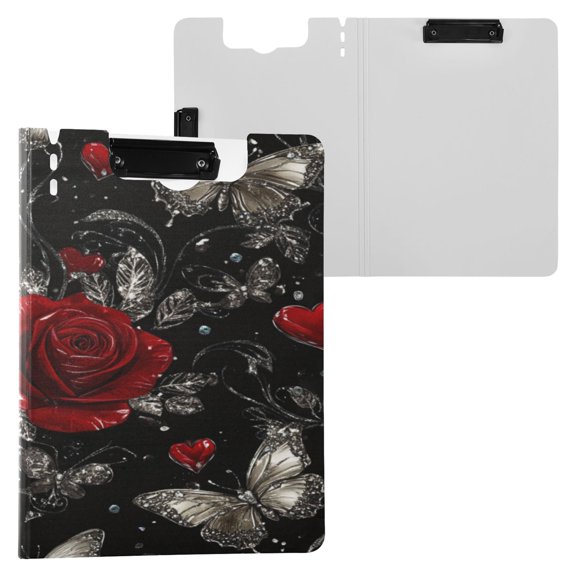 BZSMCE Clipboard Folder A4 Foldable Clipboards With Midnight Garden Whispers Printed