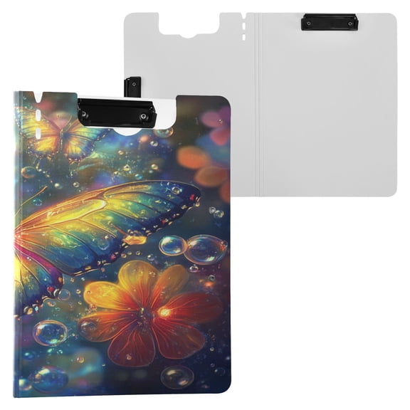 BZSMCE Clipboard Folder A4 Foldable Clipboards With Radiant Reflections Printed