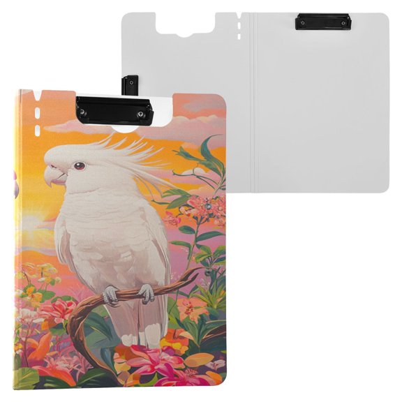 BZSMCE Clipboard Folder A4 Foldable Clipboards With Sunset Conversations Printed