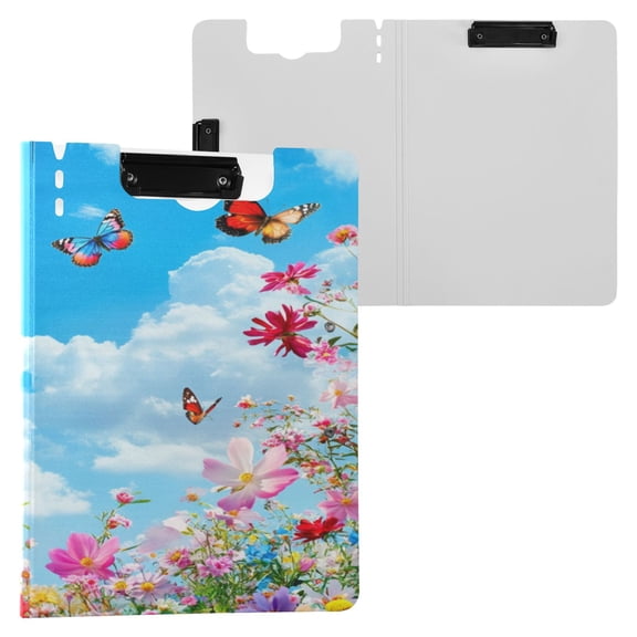 BZSMCE Clipboard Folder A4 Foldable Clipboards With Whispers Of Spring Printed