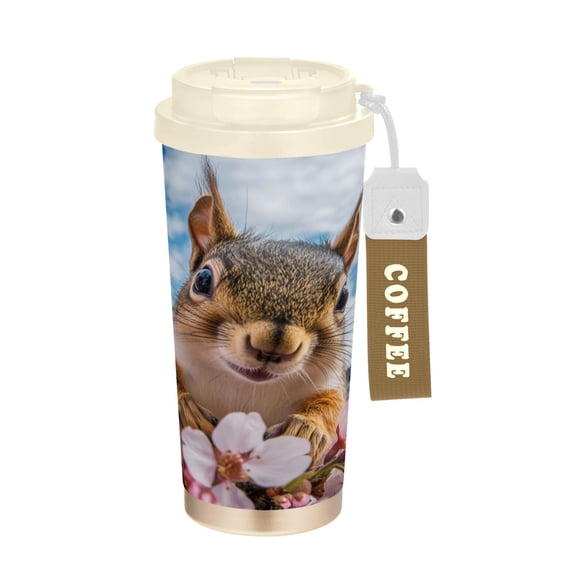 BZSMCE Coffe Bottles Stainless Steel Water Bottle With Fasshion Blossom Buddy Printed