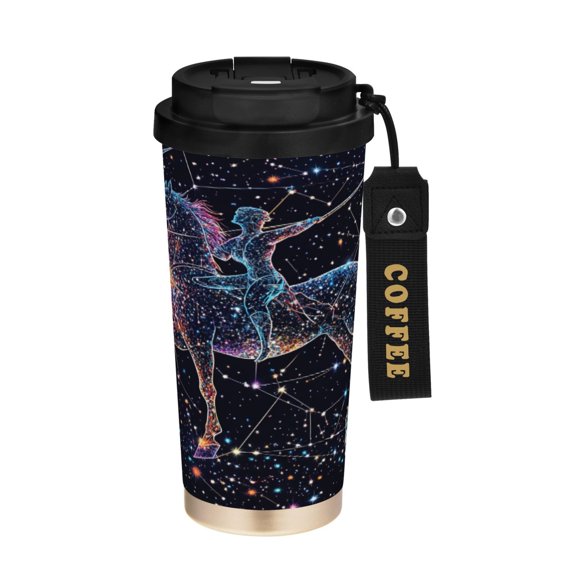 BZSMCE Coffe Bottles Stainless Steel Water Bottle With Fasshion Celestial Archer Printed