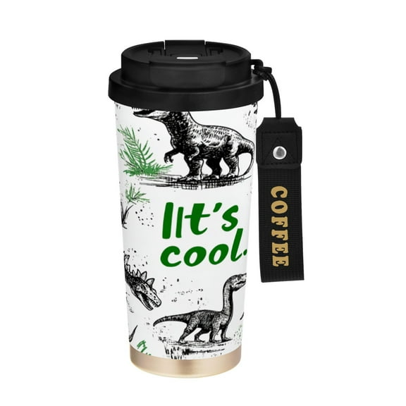 BZSMCE Coffe Bottles Stainless Steel Water Bottle With Fasshion Jurassic Vibe Printed