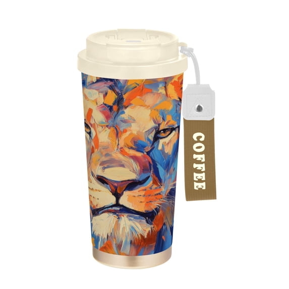 BZSMCE Coffe Bottles Stainless Steel Water Bottle With Fasshion Regal Reflection Printed