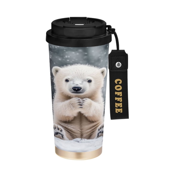 BZSMCE Coffe Bottles Stainless Steel Water Bottle With Fasshion Snowy Joy Printed