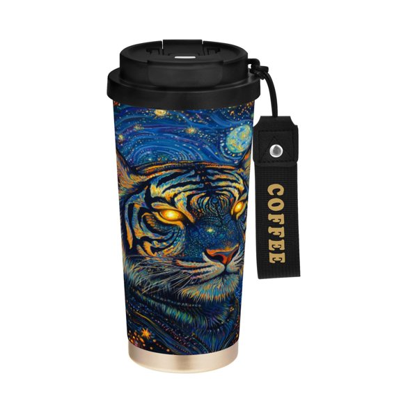 BZSMCE Coffe Bottles Stainless Steel Water Bottle With Fasshion Starlit Predator Printed