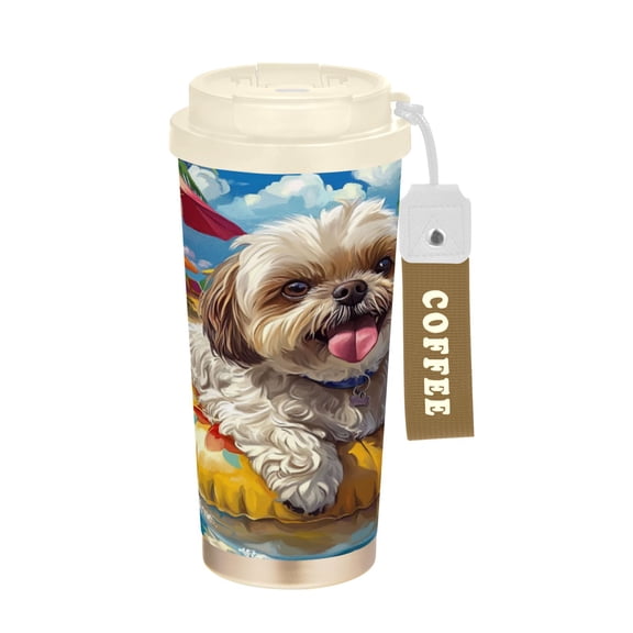 BZSMCE Coffe Bottles Stainless Steel Water Bottle With Fasshion Tropical Float Buddy Printed