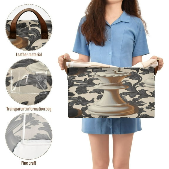 BZSMCE Collapsible Fabric Cube Storage Bins Black and White Checkers Pattern Design Pattern Storage Box