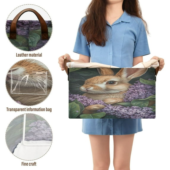 BZSMCE Collapsible Fabric Cube Storage Bins Rabbit Hide in The Foral ...