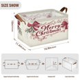 thumbnail image 1 of BZSMCE Collapsible Fabric Cube Storage Bins Simple Christmas Bowknot Design Pattern Storage Box, 1 of 8