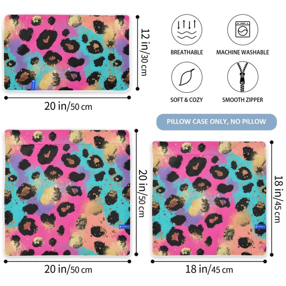 BZSMCE Colorful Abstract Background Black Throw Pillow Covers Set of 2 Decorative Pillow Cases Covers for Sofa Bed Living Room