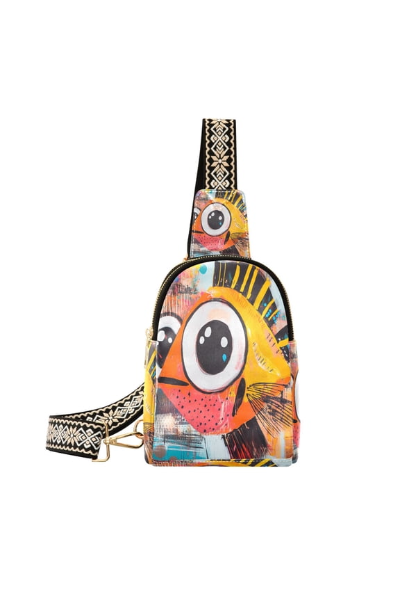 Crossbody Fashion Cheerful Fin-tastic Printed Waist Packs